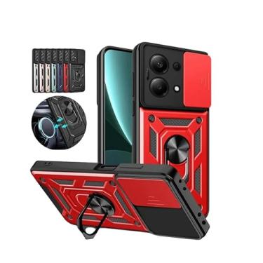 Imagem de Capa Case Capinha Anti Impacto Luxo Ring Para Xiaomi Poco M6 Pro 4g (VERMELHO)