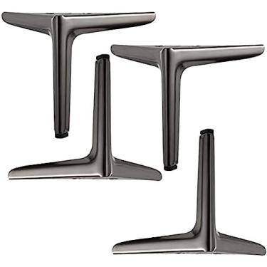 Imagem de Conjunto de 4 pernas de móveis, pernas de sofá de móveis modernos, pés de substituição DIY de triângulo de metal moderno, pés de mesa Pés de armário Pés de armário, para armário armário sofá