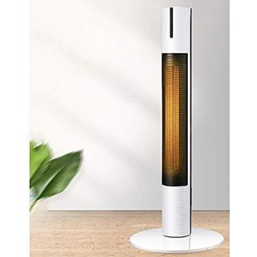 Imagem de Aquecedores de pátio/aquecedor elétrico/aquecedor de torre, elemento de aquecimento cerâmico PTC, 3 níveis de aquecimento, aquecedor de pé para jardim externo ou interno, 110 cm