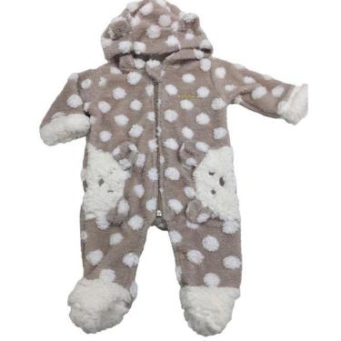 Imagem de MACACÃO BEBE MENINA SHERPA POA BEGE PINOTI-Feminino