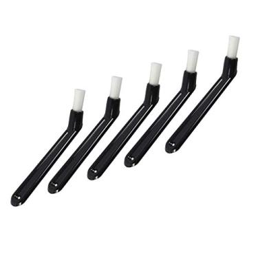 Imagem de Pacote com 5 pincéis de nylon para cafeteira Espresso, escova de limpeza de máquina, escova de cabeça para grupo de café, cor preta, 14 cm de comprimento