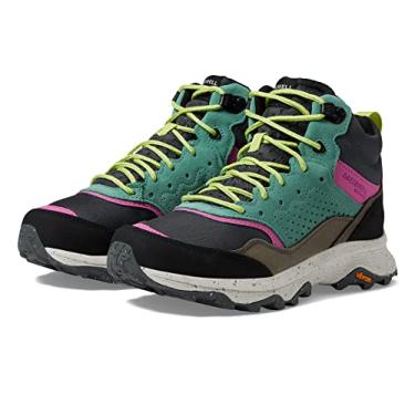 Imagem de Merrell Tênis feminino Speed Solo Mid WP – membrana impermeável com abas de puxar, tênis robusto estilo urbano, Rock Multi, 5