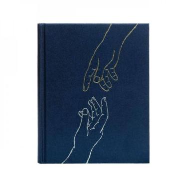 Imagem de Bíblia Nvi Com Espaço Para Anotações, Tecido Azul Sobre Capa Dura, Leitura Perfeita, Mãos Que Oram