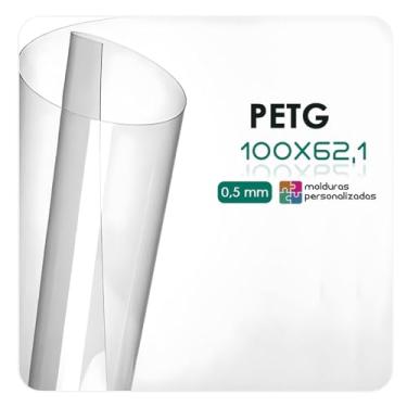 Imagem de Placa Acrilica Transparente Petg para Proteção de Molduras Quadros (100X62,1)