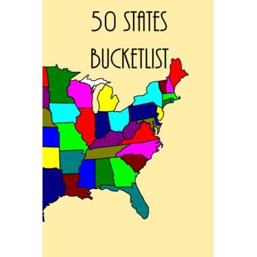 Imagem de 50 States Bucket List: Bucket List and Road Trip Activities - 50 State Pages - Tic Tac Toe - Dot Pages - Big Battle Ship Game
