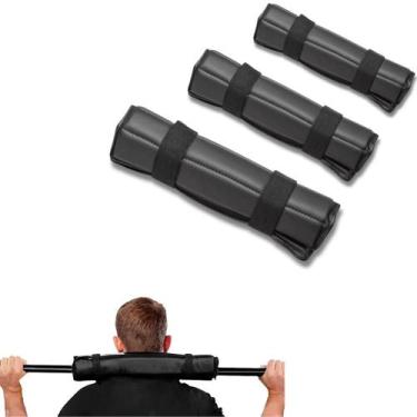 Imagem de Kit 3 Protetor de Barra Acolchoado Treino de Agachamento Musculação Ac