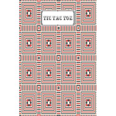 Imagem de Tic Tac Toe: Games Fun Activities for Kids With Striped Cover Design | 100 Pages, Size 6" x 9" by Rosita Brandt