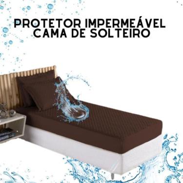 Imagem de Capa Protetora Colchao Solteiro Matelado Impermeável Cores - RG Shops 