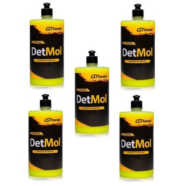 Imagem de Kit 5X Detergente Automotivo 1 Litro Detmol