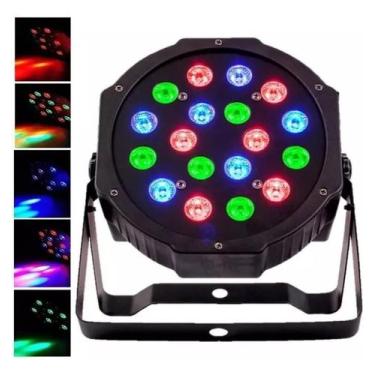 Imagem de Canhão Jogo De Luz 18 Leds 80W Rgb Jogo De Luz - Alinee