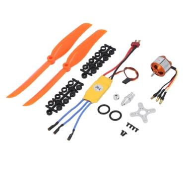Imagem de Kit de Motor de Avião RC, Motor de Saída Sem Escova A2212 1400KV 30A ESC 8060 Hélice e Conjunto de Parafusos para Amadores e Entusiastas