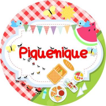 Imagem de Painel de Lona Redondo Piquenique Formiguinhas - Fabrika de Festa