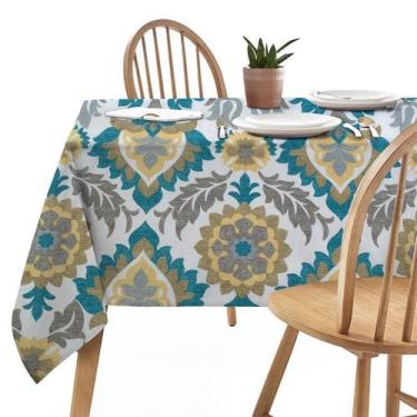 Imagem de Toalha de Mesa Estampada Wendy Azul - FASTLAR, 140x140cm