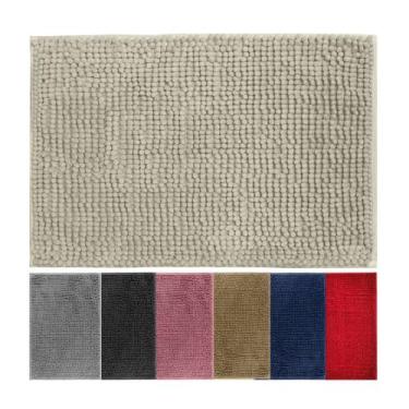 Imagem de Tapete Banheiro Super Macio Antiderrapante Bolinha Lava na máquina Vár