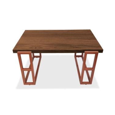 Imagem de Mesa De Centro Retangular Para Sala Brienz Cobre e Villandry - Genus M