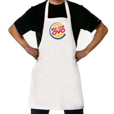 Imagem de Avental de Cozinha Pão com Ovo - Original Uniformes, Branco, Único, Un