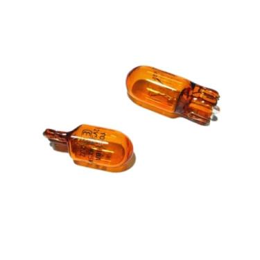 Imagem de Piumeif (2 peças) T10-WY5W Lâmpadas de seta de para-lama/marcador lateral pequena lâmpada 12V 5W adequada para Audi A4/A6, Passat B5 Golf 4, Chevrolet TRACKER/Cruze, 10-20 Fit, City, Accord, CRV