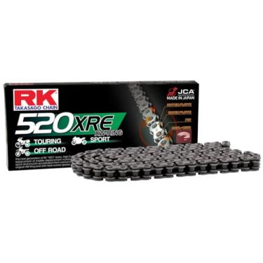 Imagem de RK Racing Chain 520XRE-84 Corrente de aço 84 elos XW-Ring com elo de conexão