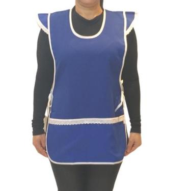 Imagem de Avental Bata com Manguinha - Armarinho Neves, Azul