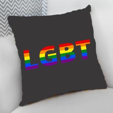 Imagem de Almofada Decorativa Cheia c/ Zíper Coleção Estampas LGBTQIA+ - Deluzz,