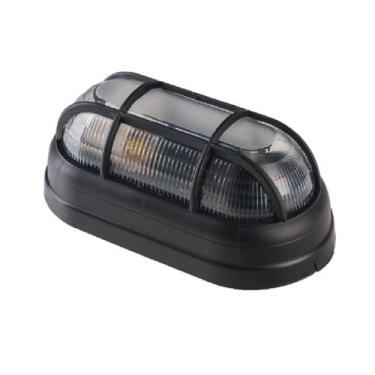 Imagem de Arandela Luminaria Tartaruga Oval Preto DEMI VENTISOL