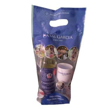 Imagem de Kit Vinho Casal Garcia Verde Meio Seco 750ml + Taça acrílica