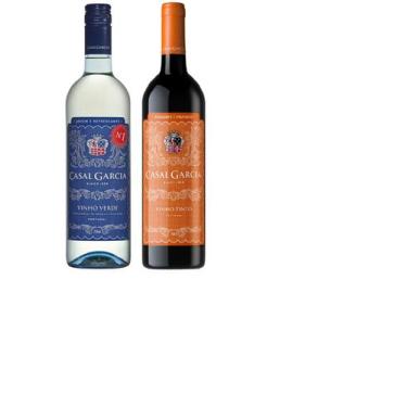 Imagem de Kit Vinho Casal Garcia Branco Demi-sec + Tinto Seco 750ml