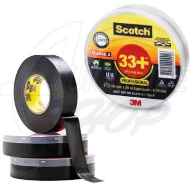 Imagem de Fita Isolante Alta Temperatura 3M Orig. Scotch 33+ 19x20Mts