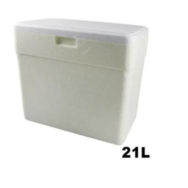 Imagem de Caixa Térmica Isopor Capacidade 21 Litros Refrig Cerveja - isoterm