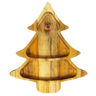 Imagem de Petisqueira Natal Madeira Premium Mesa Posta Natalina - Carmisini