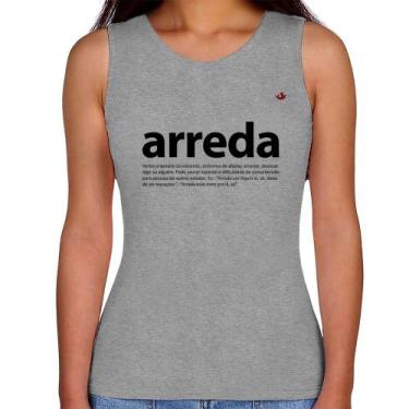 Imagem de Regata Feminina arreda - Foca na Moda, Cinza, M