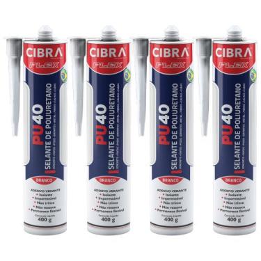 Imagem de Kit 4 Selante de Poliuretano Adesivo Vedante Cibra Flex Selantes PU 40