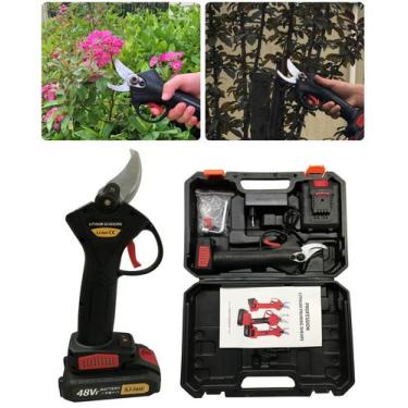 Imagem de Tesoura Elétrica de Poda Sem Fio Recarregável Com Bateria de Lithium D