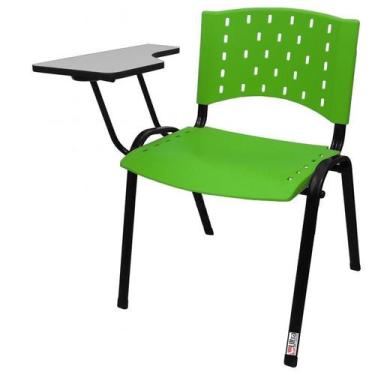 Imagem de Cadeira Universitária Plástica Verde - ULTRA Móveis
