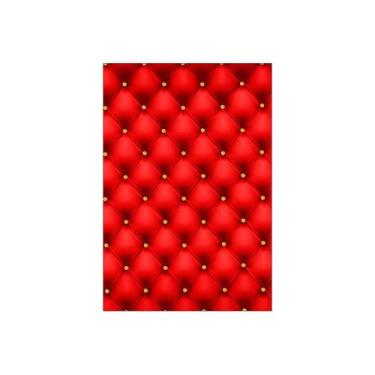 Imagem de Painel De Festa Vertical 1,50 x 2,20 - Capitonê Vermelho e Dourado 019
