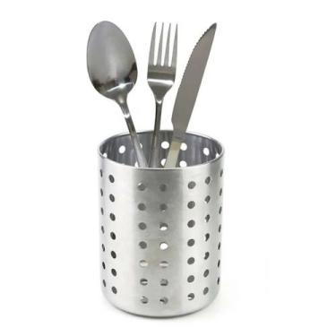 Imagem de Escorredor porta talheres aço inox p/ pia cozinha - Clink