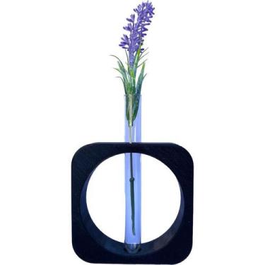 Imagem de Vaso Hidropônico Moderno Tubo Vidro Decorativo Sala Quarto - Sttark, P