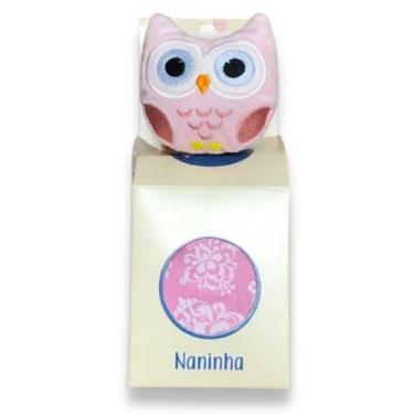 Imagem de Naninha para Bebê Corujinha Rosa - Miguel Baby