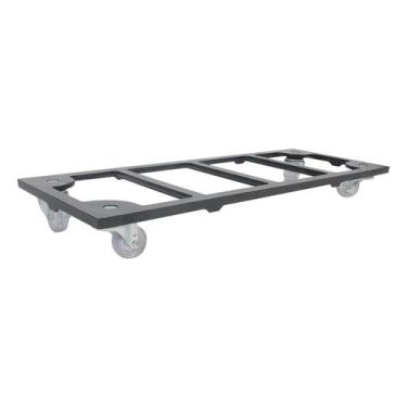 Imagem de Suporte Para Vaso Retangular 60x20 Cm Com Rodízio Até 135kg - Tecnofus