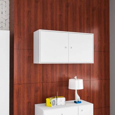 Imagem de Armário Aéreo 2 Portas Sun Quarto Art In Móveis Branco