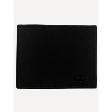 Imagem de Carteira Levis Masculina Batwing Logo Flat Bifold Preta-Masculino