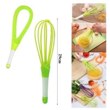 Imagem de Batedor de Claras Ovos Fouet Retratil Abre e Fecha 29cm VNC - JW SHOP,