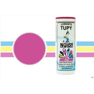 Imagem de 06 Corante Tupy Nylon  para lycra, seda, lã  frasco 45g , Pink