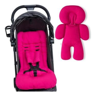 Imagem de Kit 1 almofada para carrinho 1 bebê conforto - pink - CLICK TUDO