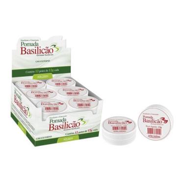 Imagem de Kit 12 Pomada Basilicão 12g Emoliente Umectante - Arte Nativa
