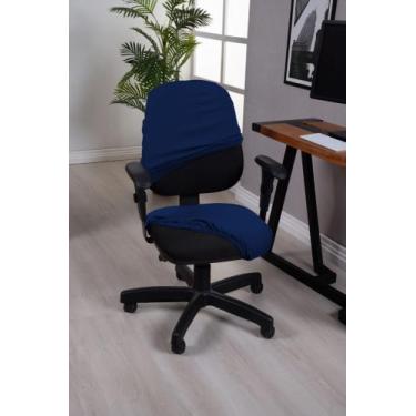 Imagem de Capa Para Cadeira de Escritório Executiva Giratória Encosto Longo Malh