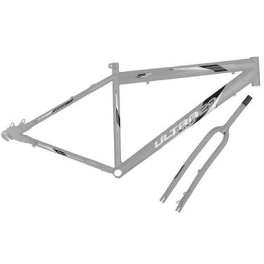 Imagem de Kit Quadro e Garfo Ultra Bikes Umd29 Freio a Disco, Cinza, Aro 29