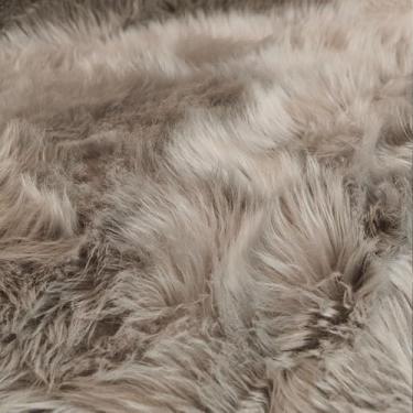 Imagem de Tapete macio e fofo para quarto, tapetes de pele, tapetes de cabeceira peludos para quarto de crianças, almofadas de sofá de pele de carneiro, tapete peludo para sala de estar, cinza, 80x120cm