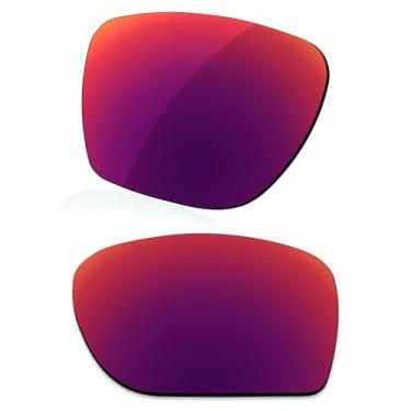 Imagem de LenzReborn Lente polarizada de substituição para óculos de sol Oakley Sylas OO9448 - roxo real - espelhado polarizado