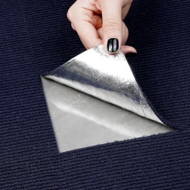 Imagem de CUCOS Carpetes Em Placas 24" X 24" Descasque E Cole, Carpete Quadrado Autoadesivo Com Almofada Macia, Piso De Carpete Antiderrapante, Fácil Faça Você Mesmo Para Quarto, Sala De Estar, 20 Peças